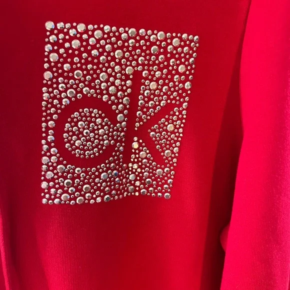 Calvin Klein Red Hoodie Dress size Large - Picture 3 of 7